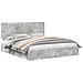 Letto con Contenitore con testiera Grigio cemento 200 x 200 cm - Foto miniatura 1