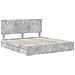 Letto con Contenitore con testiera Grigio cemento 200 x 200 cm - Foto miniatura 4