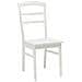 Sedia da pranzo 2 pcs Bianco Legno di gomma solido - Foto miniatura 4