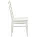 Sedia da pranzo 2 pcs Bianco Legno di gomma solido - Foto miniatura 6