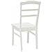Sedia da pranzo 2 pcs Bianco Legno di gomma solido - Foto miniatura 7