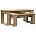 Set di Tavolini da Caffè 2 pcs Rovere artigianale - Foto miniatura 1