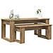 Set di Tavolini da Caffè 2 pcs Rovere artigianale - Foto miniatura 3