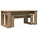 Set di Tavolini da Caffè 2 pcs Rovere artigianale - Foto miniatura 5
