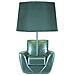 Lampada Da Tavolo Poltrona 2-blu-poliresina-26x26x43 Cm - Foto miniatura 1