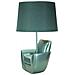 Lampada Da Tavolo Poltrona 2-blu-poliresina-26x26x43 Cm - Foto miniatura 2