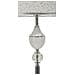 Lampada Da Terra Kody In Ferro Argento Con Paralume In Tessuto Bianco - Foto miniatura 2