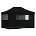 Tenda Party Nero 292 x 440 x 315 cm Tessuto Oxford - Foto miniatura 7