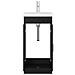 Mobile da bagno con lavabo Rovere Nero 42 x 40 x 84,5 cm - Foto miniatura 3