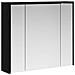 Mobiletto per specchio da bagno Rovere Nero 73,5 x 16 x 62,5 cm - Foto miniatura 1