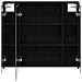 Mobiletto per specchio da bagno Rovere Nero 73,5 x 16 x 62,5 cm - Foto miniatura 6