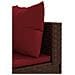 Set Divani da Giardino 7 pz con Cuscini in Polyrattan Marrone - Foto miniatura 6