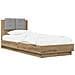 Struttura letto con testata Rovere Artigianale 80 x 200 cm - Foto miniatura 1