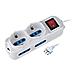 IUPS-PCP-4I2S-INT - Presa multipla 4 italiane / 2 Schuko con interruttore - Foto miniatura 1
