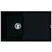 Lavello Ego 400 Granitek 86x50 cm 1 vasca con gocciolatoio Colore Nero 40 - Foto miniatura 1