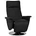 Poltrona Reclinabile In Pelle Sintetica Nera Prime - Foto miniatura 1