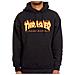 Felpa Con Cappuccio Thrasher Flame Logo Nero (s, Nero)  - Foto miniatura 3
