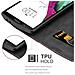Custodia Compatibile Con Lg G4 / G4 Plus In Oro Rosato Nero - Coperchio Protettiva Con Chiusura Magnetica, Funzione Stand E Tasca Per Le Carte - Foto miniatura 5