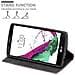 Custodia Compatibile Con Lg G4 / G4 Plus In Oro Rosato Nero - Coperchio Protettiva Con Chiusura Magnetica, Funzione Stand E Tasca Per Le Carte - Foto miniatura 6