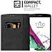 Custodia Compatibile Con Lg G4 / G4 Plus In Oro Rosato Nero - Coperchio Protettiva Con Chiusura Magnetica, Funzione Stand E Tasca Per Le Carte - Foto miniatura 8
