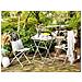 Set Di 2 Sedie Da Giardino In Metallo Beige Trieste - Foto miniatura 4