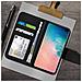 Custodia Samsung Galaxy S10 Plus Porta Carte Pelle Funzione Stand Premium Nero - Foto miniatura 2