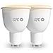 Aura 450: 2 Lampadine Led Wi-fi Gu10, 5,5 W, 450 Lm, Illuminazione Intelligente, Luce Bianca Dimmerabile, Luce Di Colore Dimmerabile, Controllo Remoto App Iot, Alexa, Google - Foto miniatura 2
