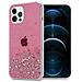 Custodia Compatibile Con Apple Iphone 12 / 12 Pro In Rosa Con Glitter - Coperchio Protettivo In Silicone Tpu Flessibile Con Glitter Scintillanti - Foto miniatura 1