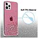 Custodia Compatibile Con Apple Iphone 12 / 12 Pro In Rosa Con Glitter - Coperchio Protettivo In Silicone Tpu Flessibile Con Glitter Scintillanti - Foto miniatura 4