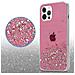 Custodia Compatibile Con Apple Iphone 12 / 12 Pro In Rosa Con Glitter - Coperchio Protettivo In Silicone Tpu Flessibile Con Glitter Scintillanti - Foto miniatura 5