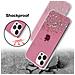 Custodia Compatibile Con Apple Iphone 12 / 12 Pro In Rosa Con Glitter - Coperchio Protettivo In Silicone Tpu Flessibile Con Glitter Scintillanti - Foto miniatura 6