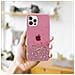 Custodia Compatibile Con Apple Iphone 12 / 12 Pro In Rosa Con Glitter - Coperchio Protettivo In Silicone Tpu Flessibile Con Glitter Scintillanti - Foto miniatura 8