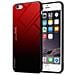 Custodia Compatibile Con Apple Iphone 6 / 6s In Rosso - Nero - Coperchio Protettivo Bicolore In Vetro Temperato E Silicone Tpu - Foto miniatura 1