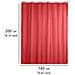 Tenda Doccia, Tessile, Colore Rosso, 180x200 Cm, Venko - Foto miniatura 5