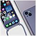 Cover Semirigida Per Iphone 13 Cordino Nylon 80 Cm Viola Chiaro - Foto miniatura 4