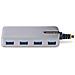 StarTech.com Hub USB-C a 4 porte - 5Gbps - Alimentazione via bus - Hub da USB C a 4x USB-A con ingresso di alimentazione ausiliaria opzionale - Hub Adattatore USB portatile per desktop/notebook - Cavo da 30 cm - Foto miniatura 2