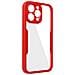 Cover Iphone 14 Pro Max Retro Plexiglass Fronte Polimero Bordo Rosso - Foto miniatura 5