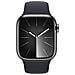 Watch Series 9 GPS + Cellular Cassa 41m in Acciaio inossidabile Grafite con Cinturino Sport Band Mezzanotte - M /L - Foto miniatura 1