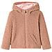 Giacca Cappuccio Da Bambina Pelliccia Sintetica Teddy Cognac Chiaro 92 - Foto miniatura 1