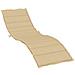 Cuscino Per Lettino Prendisole Beige Mélange 200x60x4cm Tessuto - Foto miniatura 2