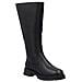 Black Casual Closed Ladies' Boots Stivali Pelle Scarpe Donna Nero Eu 37, Z9856-00 - Foto miniatura 1