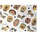Completo Lenzuola Letto In 100% Cotone Made Italy Disegno Cani 25gi Maxi Cani 25gi - Foto miniatura 2