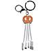 Cavo Usb-a /microusb /usb C /lightning 2a Portachiavi Pretzel, Bianco - Foto miniatura 1