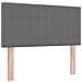 Letto con Rete con Materasso Grigio 100x200 cm Tessuto in Corduroy - Foto miniatura 7