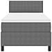 Letto con Rete con Materasso Grigio 100x200 cm Tessuto in Corduroy - Foto miniatura 8