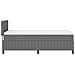 Letto con Rete con Materasso Grigio 100x200 cm Tessuto in Corduroy - Foto miniatura 9