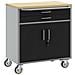Carrello da lavoro a rulli Nero e Grigio 75 x 45 x 85 cm - Foto miniatura 1