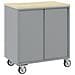 Carrello da lavoro a rulli Nero e Grigio 75 x 45 x 85 cm - Foto miniatura 5