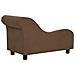 Divano per Cani con Cuscino Marrone 83x44x44 cm in Peluche - Foto miniatura 6