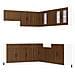 Set Mobili da Cucina 11 pz Kalmar Rovere Marrone in Truciolato - Foto miniatura 1